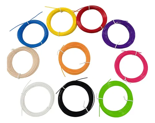 Filamento PLA Lápiz 3D 10 Colores 5m Diámetro 1.75mm Yydsmart