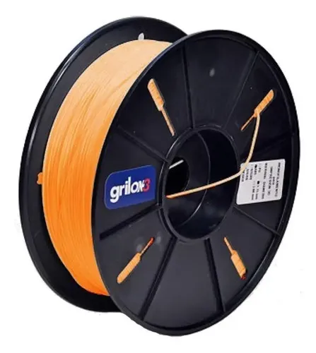 Filamento 3D Grilon3 Nylon 6 1.75mm Naranja Fluo 1kg para Impresora