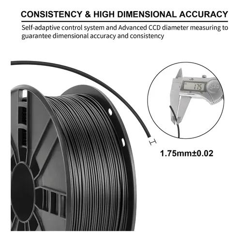 Filamento De Fibra De Carbono 175 Mm, Novamaker Petg Fiber