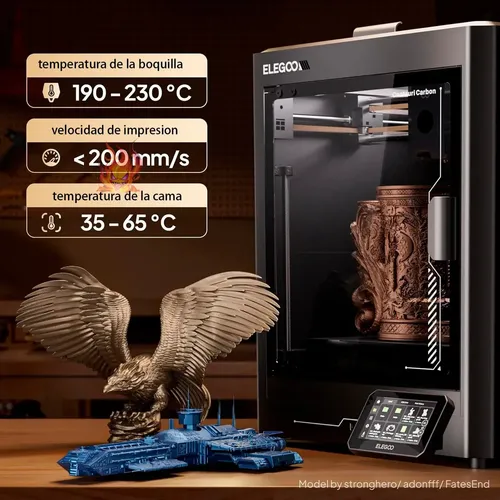 Filamento 3d Elegoo Pla 1.75mm Metalico 1kg Color Oro Métalico