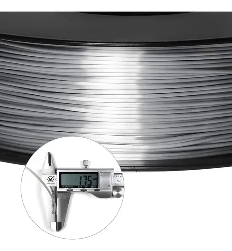 Filamento De Pla De Seda Geeetech 1.75 Mm Para Impresora 3d, A-silk-silver