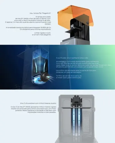 Impresora 3d Creality Resin Halot Mage 8k Bivolt 110v/220v