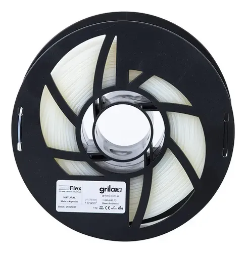 Filamento 3D Flexible TPU Grilon3 Simpliflex 1.75mm 1kg Natural
