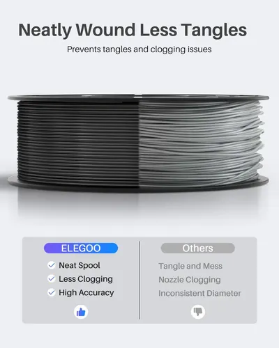 Filamento Elegoo Pla 1.75mm Púrpura 1kg Para Impresoras 3d Purple