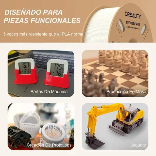 Creality Filamento Hyper Fast Pla 1,75mm 1kg Blanco