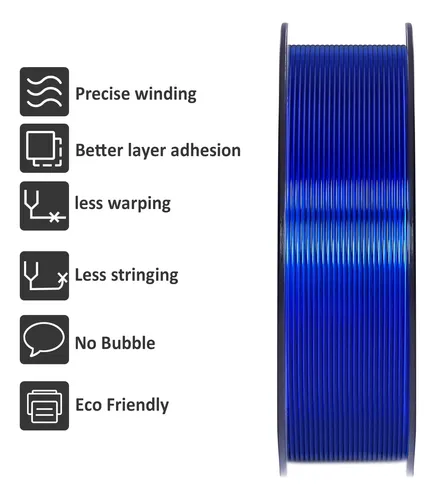 Filamento De Tpu Geeetech, Material De Impresión 3d Flexible Azul