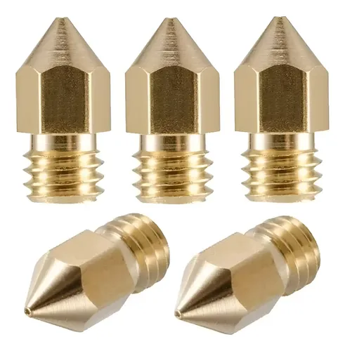 Kit X 5 Nozzle Pico 1.75 Mk8 Hotend Bronce Para Ender 3 Cr10