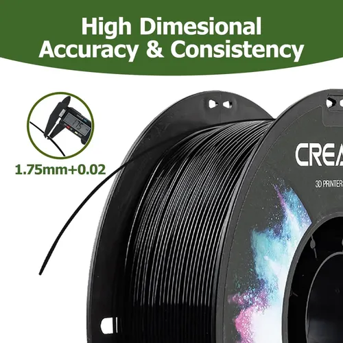 Filamento Oficial De Impresora 3d Creality Petg De 1,75 Mm, Petg-1kg Black