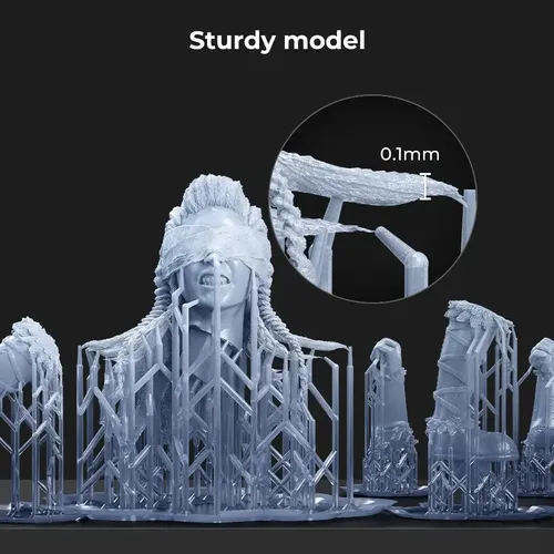 Resina Para Impresora 3d Uv Curado Rapido 1kg Rigida Resin