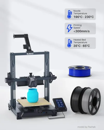 Filamento Elegoo Pla 1.75mm Púrpura 1kg Para Impresoras 3d Purple