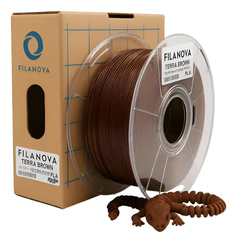 Filamento PLA Filanova Maron Terra 1kg 1.75mm Impresión 3D Alta Velocidad