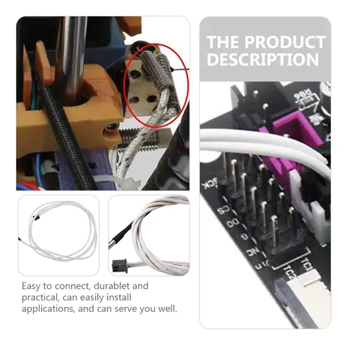 Termistor De Bloque De Impresora 3d De 6 Piezas Con Resisten