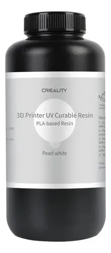 Resina Creality Based Pla 500gr Low Odor Eco White Pearl