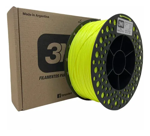 Filamento Pla 1.75mm – 3n3 – 1kg – Impresora 3d Color Verde Flúo