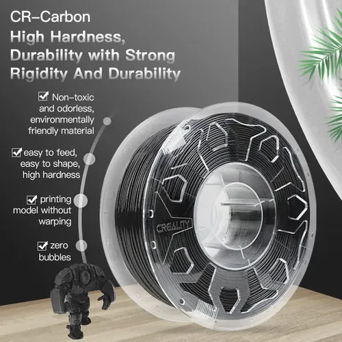 Filamento Cr-pla Carbon 1.0kg 1.75mm Creality Original