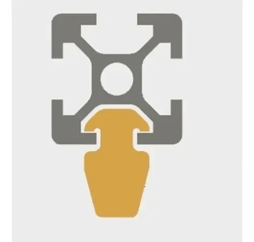 Accesorio Modelo B Para Perfil Aluminio 2020 Tipo Bosch X20 Negro