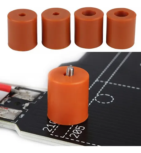 4 Piezas Soportes Sólidos Silicona Cama Caliente Impresora