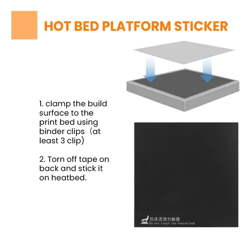 Adhesivo Con Plataforma Para Cama Caliente, 235 X 235 Mm, Ac
