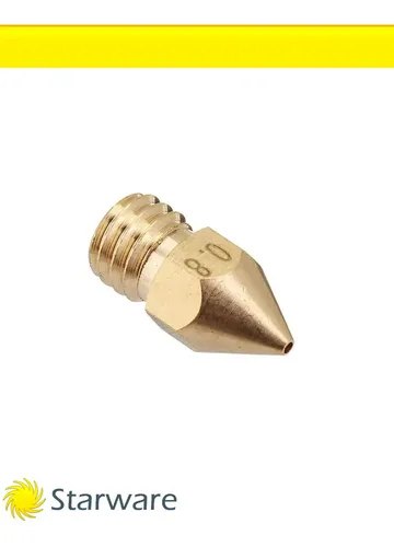 Nozzle Bronce 0.8mm Hotend Mk8 M6 1.75mm Impresora 3D Compatible Anet A8 Creality Ender Prusa