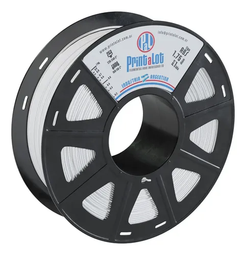 Printalot ABS filamento 3D 1.75mm 1kg color blanco
