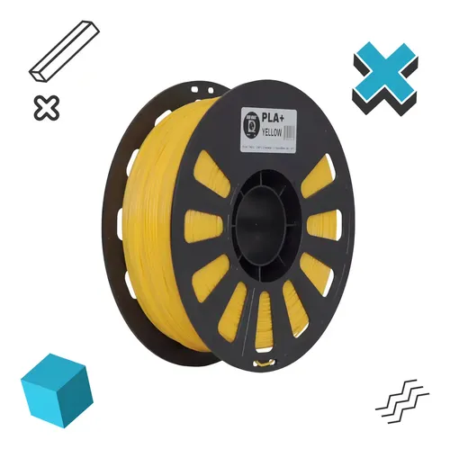 Filamento Impresora 3d Pla+ Iiid Max De 1.75mm X 1kg Color Amarillo (yellow)