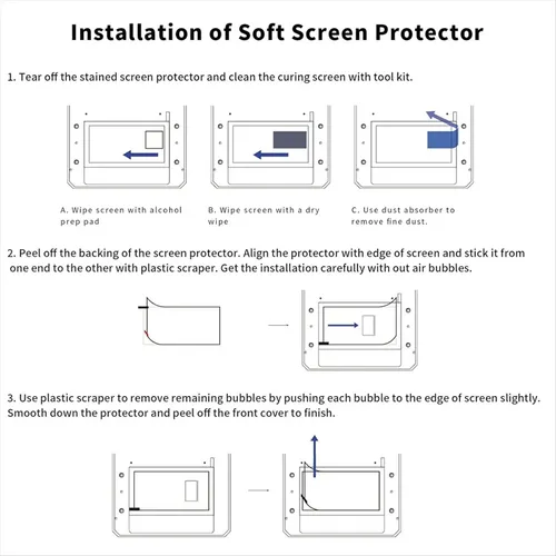 Protector De Pantalla De 5 Piezas Para Impresoras 3d De 3, 4