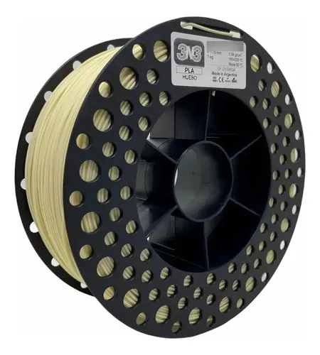 Filamento Pla 3n3 1.75mm 1kg color hueso