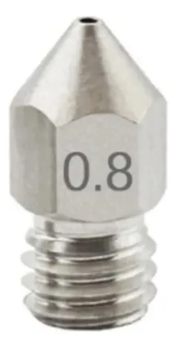 Nozzle 0.8mm Pico Acero Inoxidable Mk8 Ender *capas3d*