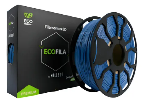 Filamento 3d Hellbot Ecofila De 1.75mm Y 1kg Cobalto