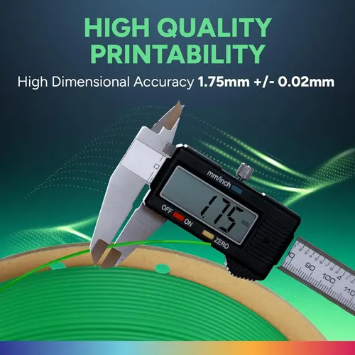 Overture Filamento Tpu 1.75mm Rollo Flexible, 95a Verde