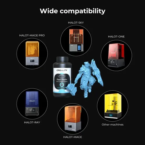 Resina Para Impresora 3d Uv Curado Rapido 1kg Rigida Resin