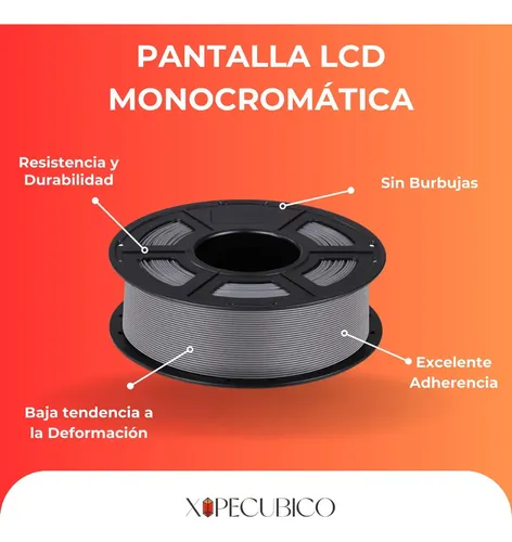 Filamento Pla Anycubic 1kg Alta Calidad Y Precisión 1.75mm Color Gris