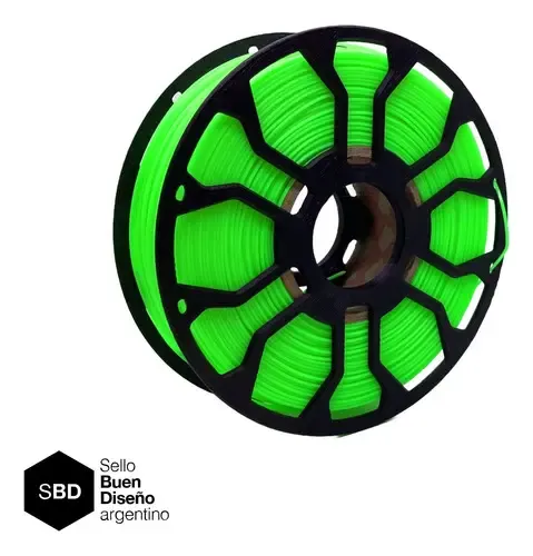 Filamento Pla Impresora 3d Hellbot Ecofila 1kg 1.75mm Verde Flúo