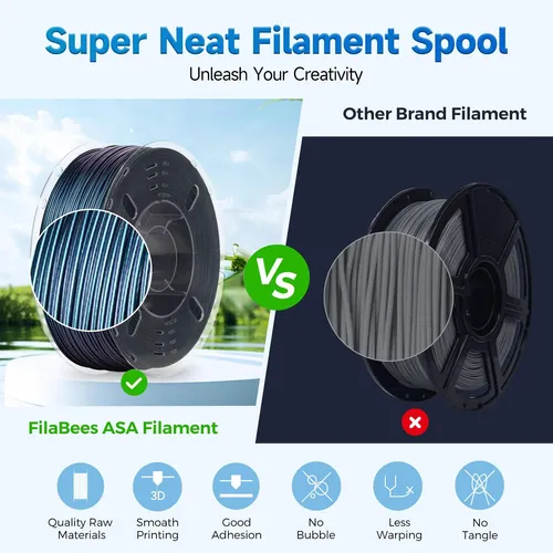 Filamento Asa 1,75mm Filabees Titanio Quemado 1kg