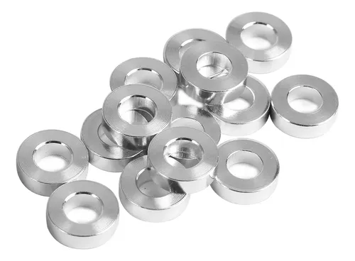 Paquete De 10 Arandelas Redondas Planas De Aluminio Para Imp