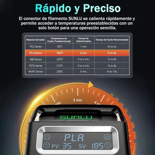 Sunlu Conector De Filamento,con 200 Piezas De Funda De Ptfe