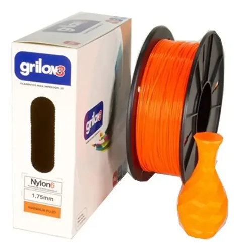 Filamento 3D Grilon3 Nylon 6 1.75mm Negro 1kg Alta Resistencia