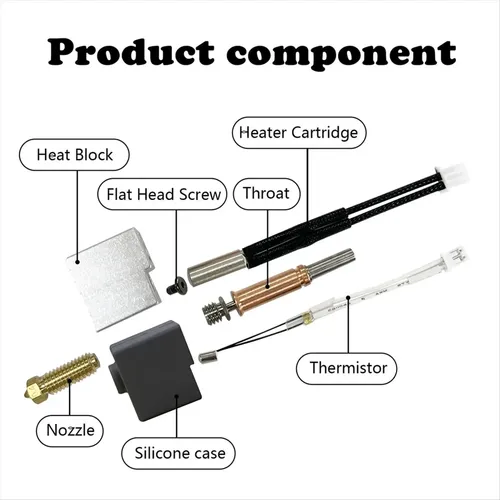 Kit Extrusor De Cabezal De Impresión Hotend Para Impresora 3