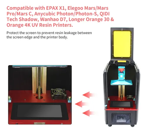 Piezas De Impresora 3d, Junta Lcd Negra, Protección De 6.5 X