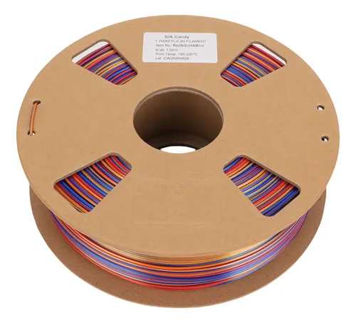 Filamento De Pla, 1 Kg, Tricolores, 1,75 Mm, Seda, 3 En 1, C