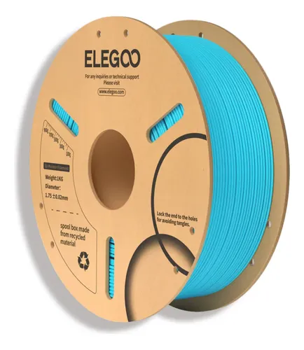 Filamento Pla Elegoo 1 Kg 1.75mm Impresora 3d No Enredos Color Azul Cielo