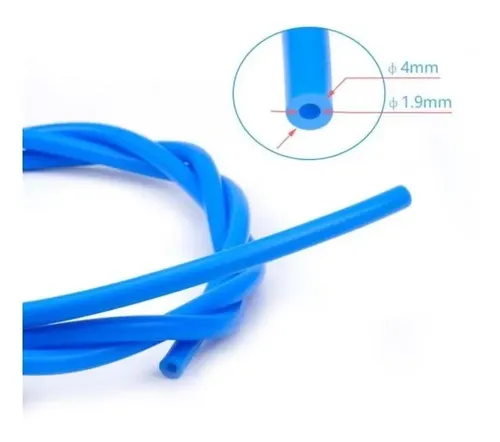 Tubo Teflon Ptfe Azul 2x4mm X 50 Cm Filamento 1.75mm