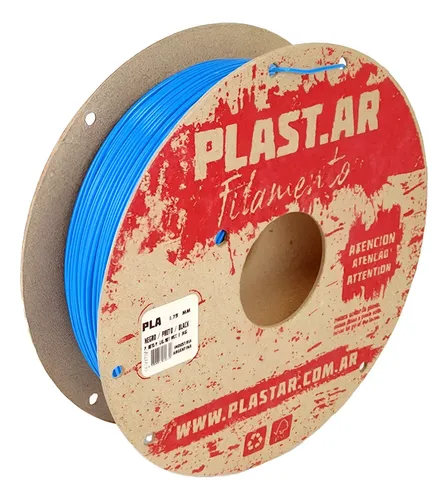 Filamento Impresoras 3d Plast.ar Pla Ø 1,75 1kg :: Color Celeste