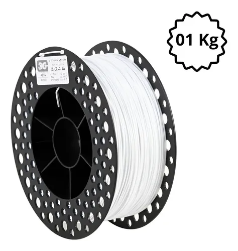 Filamento Petg 3n3 1kg 1.75mm Impresion 3d Color Blanco