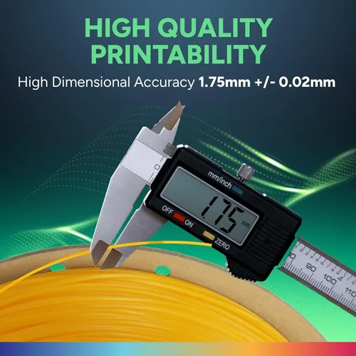 Filamento Tpu 1.75mm Flexible Amarillo Para Impresora 3d 1k