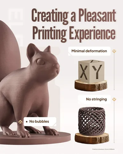 Filamento Para Impresora 3d Elegoo Pla, 1,75 Mm, Madera De N