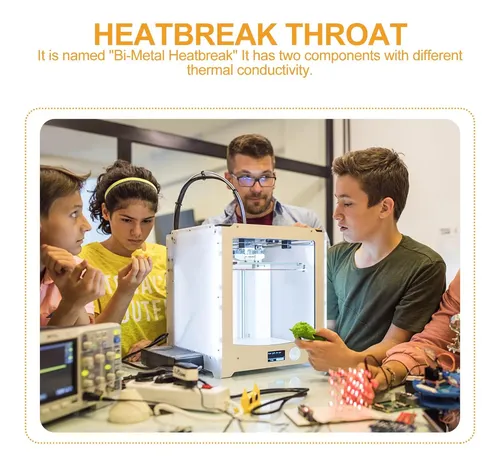 Impresora 3d Bimetálica Heatbreak Smooth Heat Break De 2 Pie