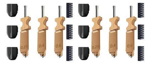 Kit Hotend Mejorado 6 Veces Para Boquilla Ad5x De 0,25, 0,4