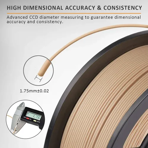 Sunlu Filamento Pla De Fibra De Madera Auténtica, Pla De 1,7