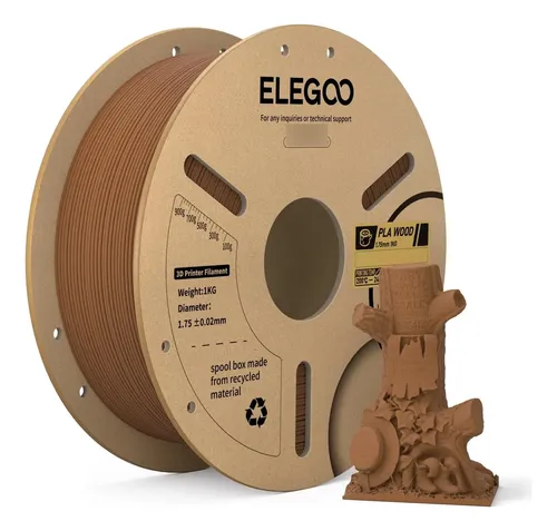 Filamento Pla Madera Teca 1.75mm Impresora 3d